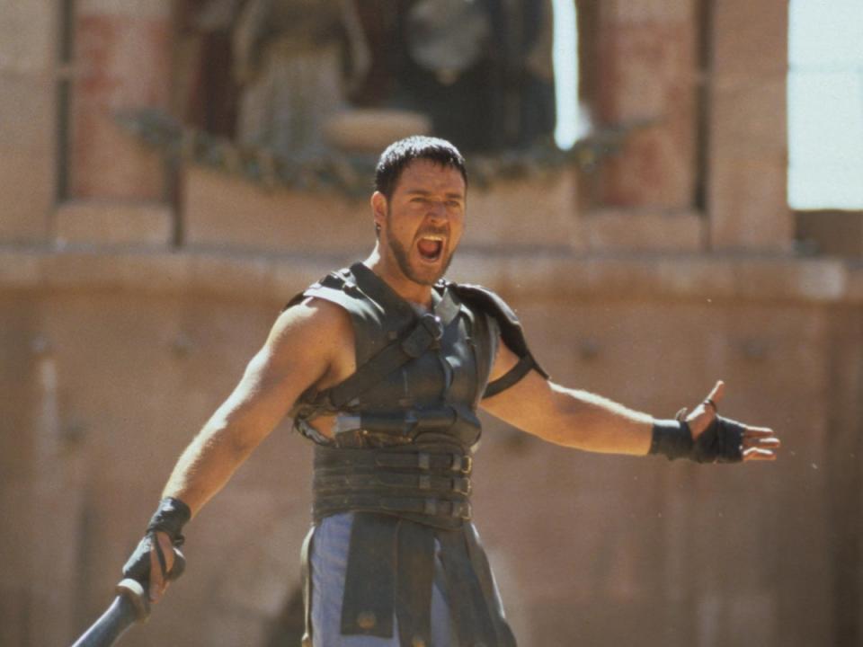 Russell Crowe in ‘Gladiator’ (Jaap Buitendijk/Dreamworks/Universal/Kobal/Shutterstock)