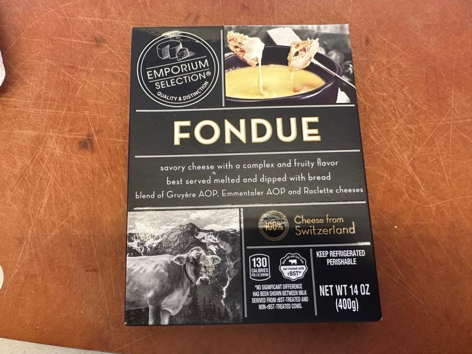 Aldi fondue package