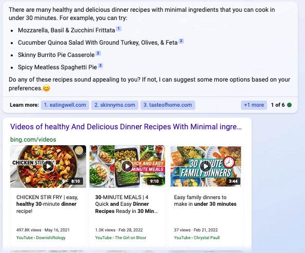 bing balanced: healthy recipes