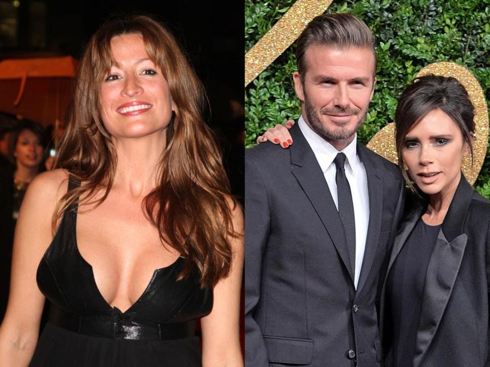 Rebecca Loos, David and Victoria Beckham