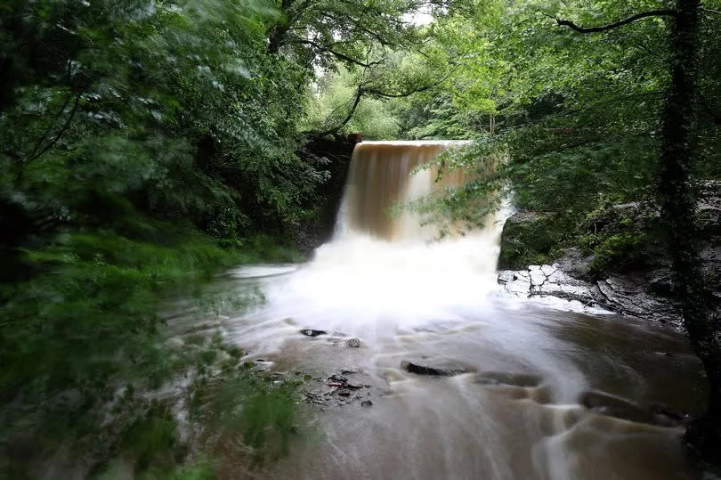 Waterfall at Wepre Park, Connah's Quay