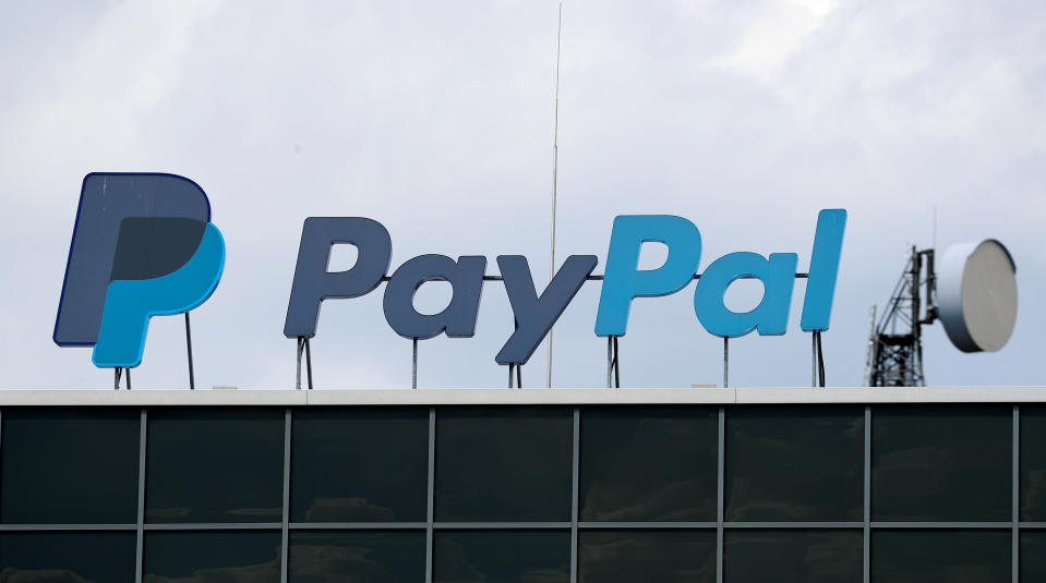 The German headquarters of the electronic payments division PayPal is pictured at Europarc Dreilinden business park south of Berlin in Kleinmachnow, Germany, August 6, 2019. REUTERS/Fabrizio Bensch