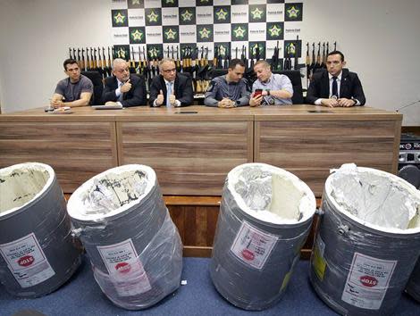 Fotografía distribuida por la policía de Río de Janeiro.