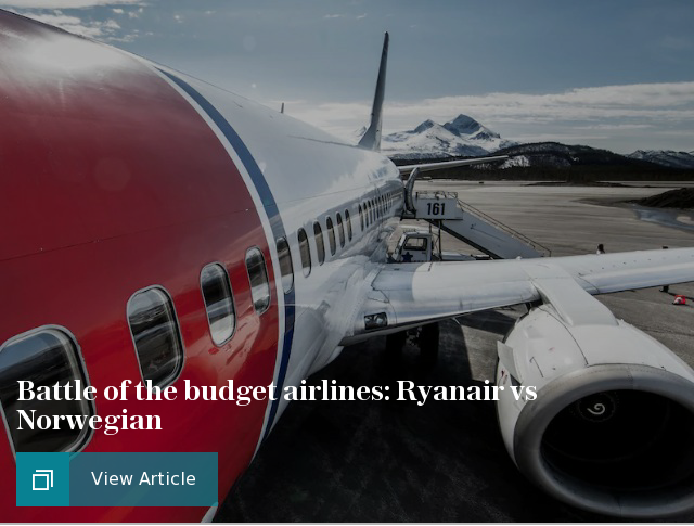 Battle of the budget airlines: Ryanair vs Norwegian