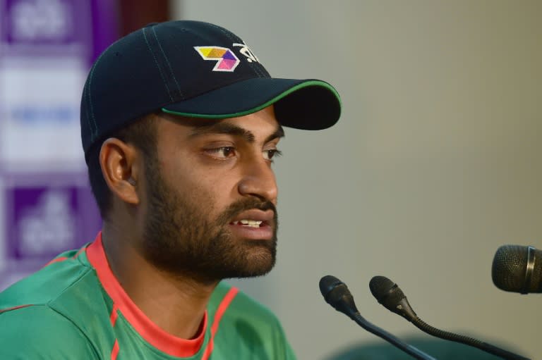 Bangladesh team manager Minhazul Nanna said a scan had revealed no significant damage after Tamim (pictured) strained a right thigh muscle on the first day of the tour match