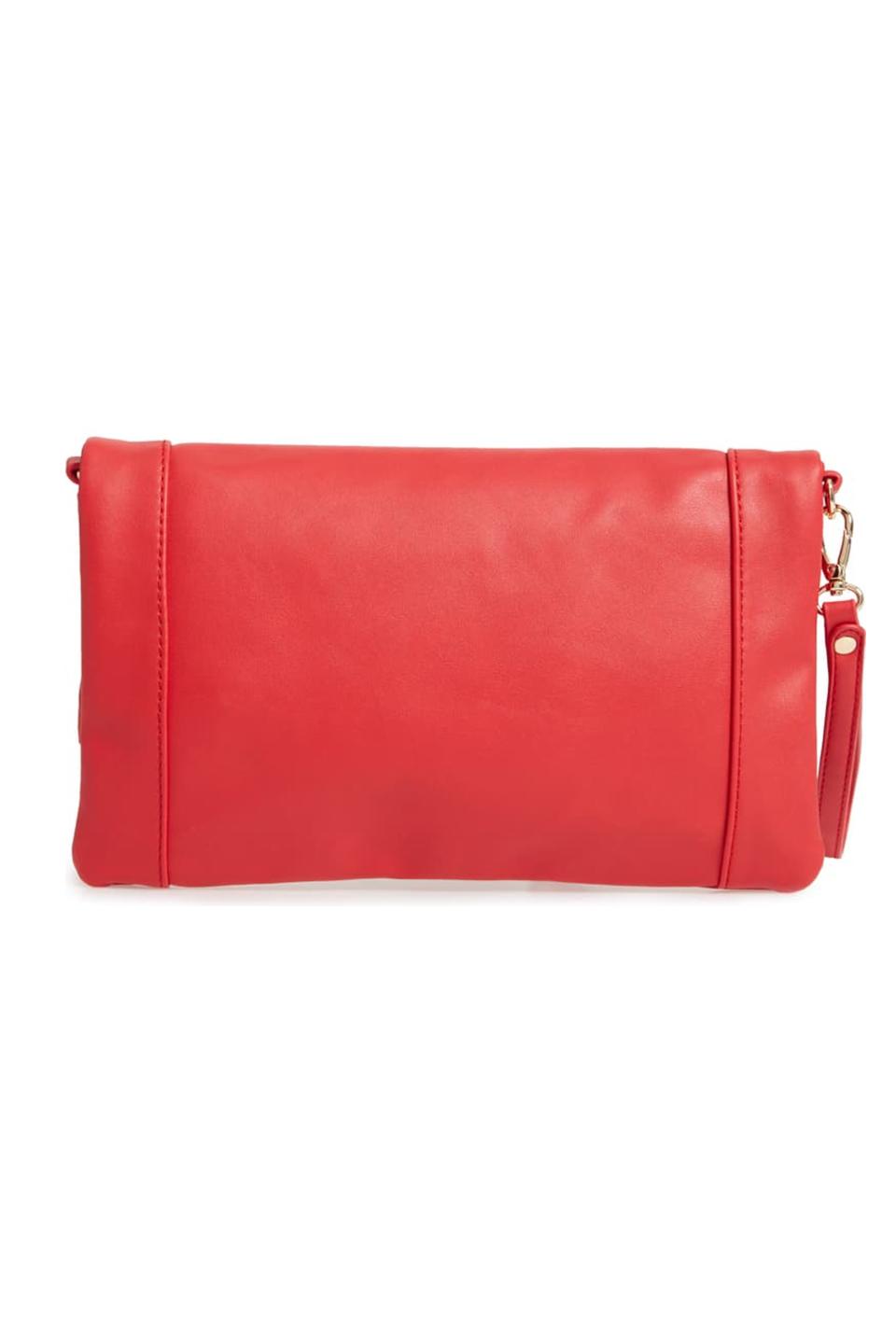 Marlena Faux Leather Clutch.Crossbody Bag