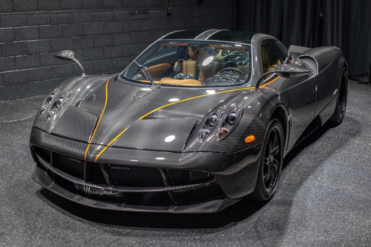 The 2014 592-mile Pagani Huayra that sold on Bring a Trailer (credit: Bring a Trailer)
