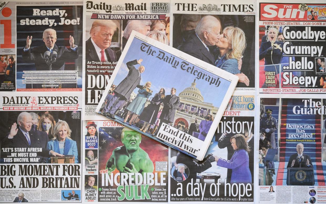 UK Newspapers React To US Presidential Inauguration  - Getty Images Europe /Getty Images Europe 