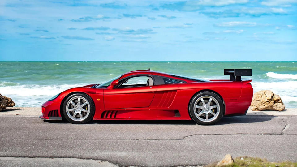 The 2005 Saleen S7 Competition Package from the side