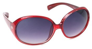 Round Red Frame Sunglasses, $12.71