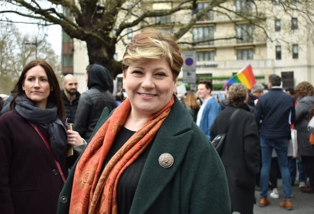 Emily Thornberry (Sophie Hogan/PA)