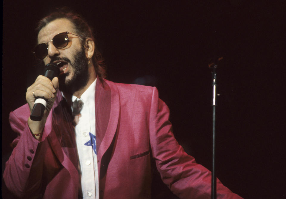 Ringo Starr and His All-Starr Band in Concert in 1989. (Photo: L. Busacca/WireImage)