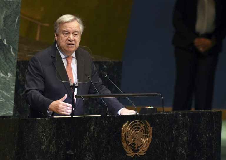 In a speech at the opening of the UN General Assembly, Secretary General Antonio Guterres said trust in the rules-based global order and among states was "at a breaking point" and international cooperation becoming more difficult