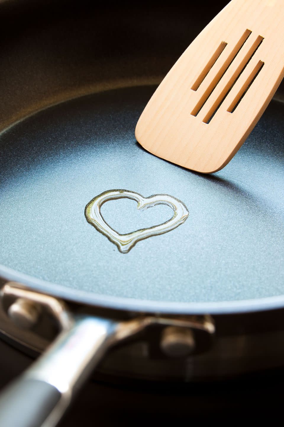 Lightly coat your pan.