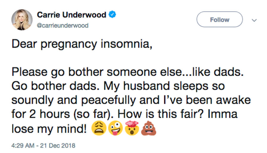 Airing Out Her Pregnancy Insomnia Woes