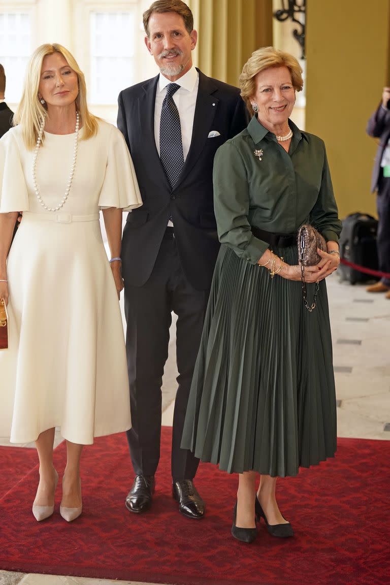 Marie-Chantal, princesa Heredera de Grecia, Pavlos, príncipe Heredero de Grecia y la reina Anne-Marie