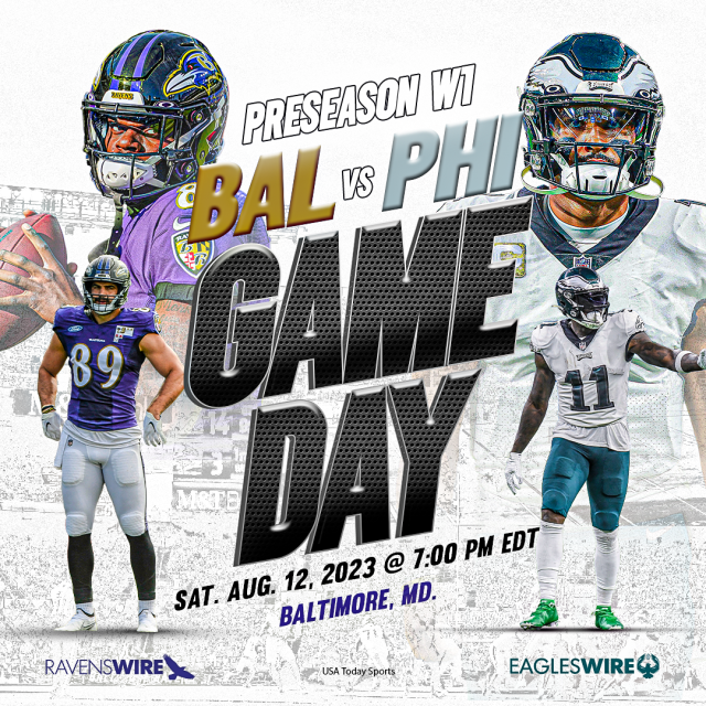 Eagles-Ravens: Game time, how to watch or stream third preseason game