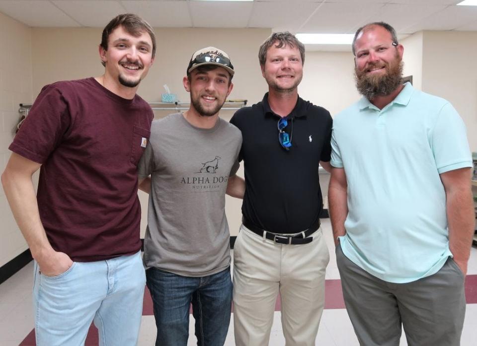 Mason Cagle, Bryce Cagle, Ron Plemons, and Bubba Plemons attended the Night with The Rocket event at the Meridian Baptist Church in south Jackson, Tennessee on Thursday, April 13, 2023. The 4th annual event, which benefits the Trey Lindsey Scholarship Fund at the University of Tennessee at Martin, featured Roger Clemens as the special guest. Clemens, a pitcher with 354 wins and 4,672 strikeouts, is a 7 Cy Young Award winner whose career spanned 24 years with the Red Sox, Yankees, Blue Jays, & Astros. He was a 11X All-Star and won two World Series with the Yankees. The event consisted of a buffet dinner, silent auction with sports/celebrity memorabilia and hunting, vacation, and restaurant packages.  Trey Lindsey suddenly passed away on July 12, 2016 after graduating from the University of Tennessee at Martin with a degree in wildlife biology. Trey's father, John Lindsey, established the scholarship in his memory for students majoring in wildlife biology at the university.