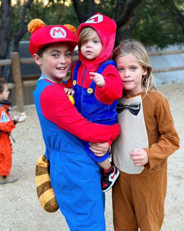 Brian Austin Green's Kids Zane and Bodhi Match in Super Mario