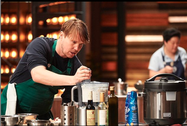 Simon was eliminated over his 'naked broccoli' dish on Sunday night. Photo: Instagram/Simon Toohey