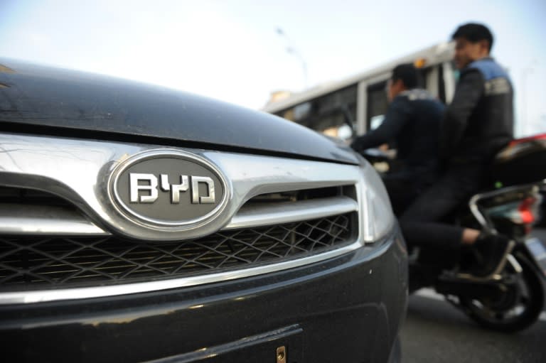 In 2015, China's BYD sold around 58,000 electric and hybrid vehicles, doubling year-on-year, according to its annual report