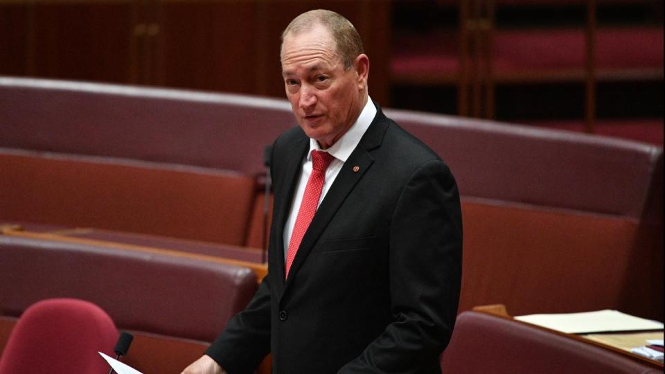 Katter Australian Party Senator Fraser Anning's first speech in the upper house was widely condemned as racist.