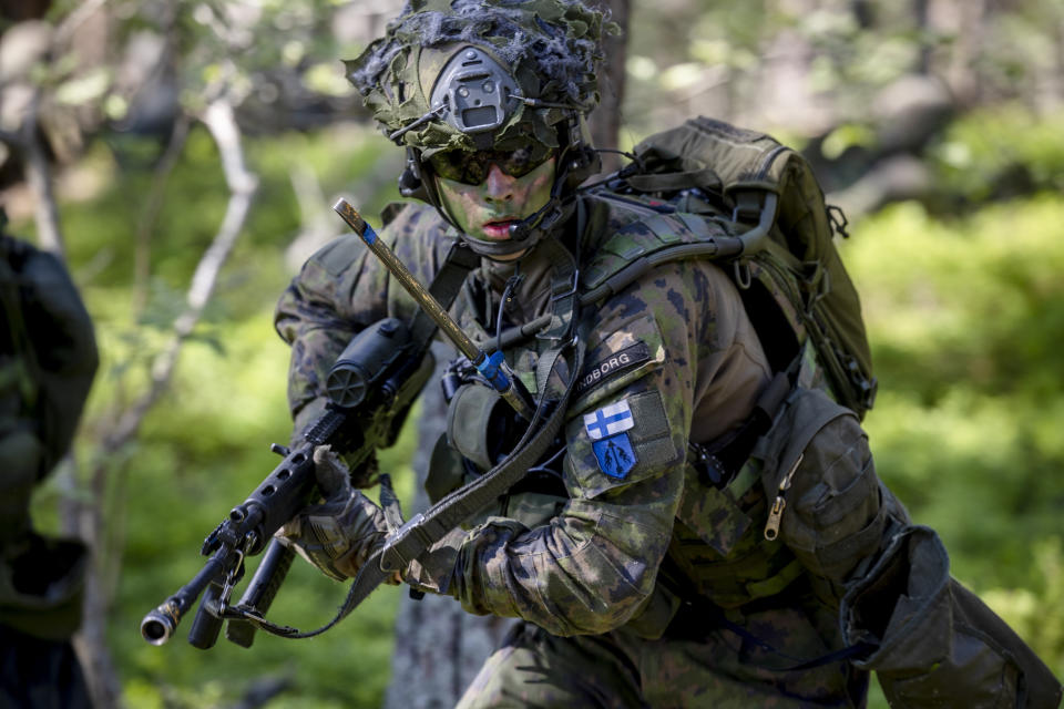 Image: Swedish And Finnish Amphibious Forces Take Part In NATO Military Drill ‚ÄúBaltops 22‚Äù In Stockholm Archipelago (Jonas Gratzer / Getty Images)