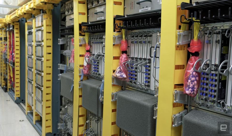 <p>Some of the servers and equipment being used to test cellular equipment for AT&T's NDR team.</p>
