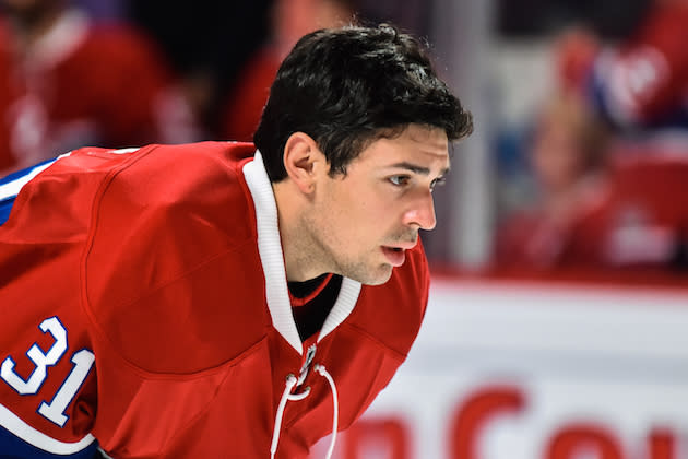 MONTREAL, QC - OCTOBER 29: Carey Price #31 of the Montreal Canadiens looks on during the NHL game against the Toronto Maple Leafs at the Bell Centre on October 29, 2016 in Montreal, Quebec, Canada. The Montreal Canadiens defeated the Toronto Maple Leafs 2-1. (Photo by Minas Panagiotakis/Getty Images)