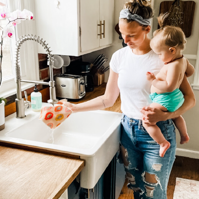 Earthly Co. Reusable & Washable Paper Towels replace more than 80