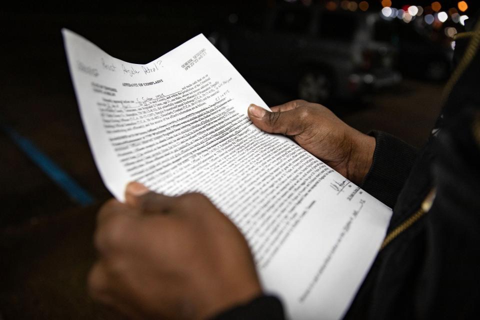 Reginald Dean never received a copy of the police affidavit and complaint from the night of his arrest. He was able to read a copy for the first time when a Marshall Project reporter showed it to him during an interview in February 2023.