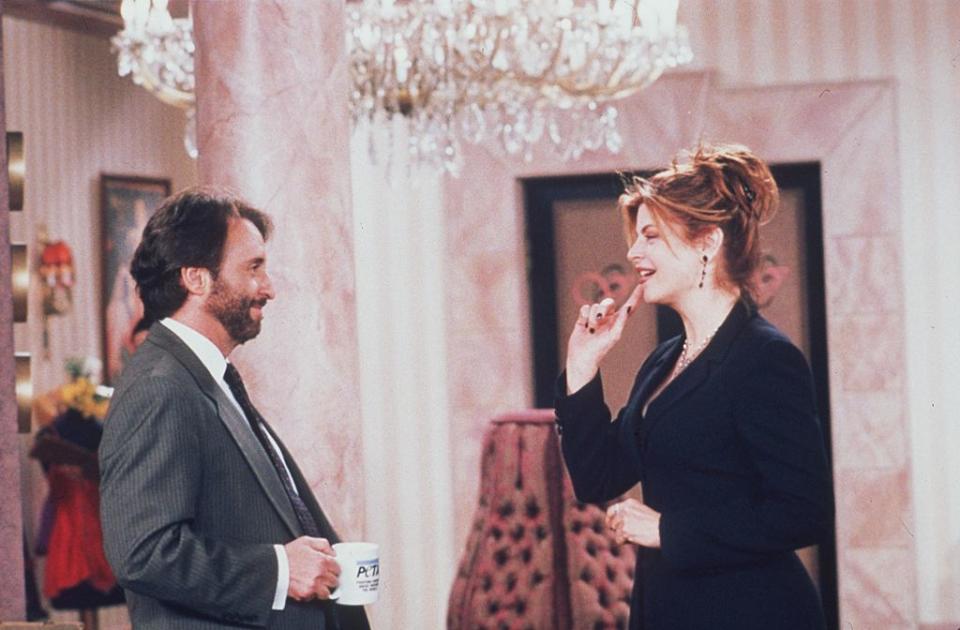 Ron Silver and Kirstie Alley star in “Veronica’s Closet.” (“Veronica Gets Her Closet Back”) 1999 Warner Bros. International Television Distribution.