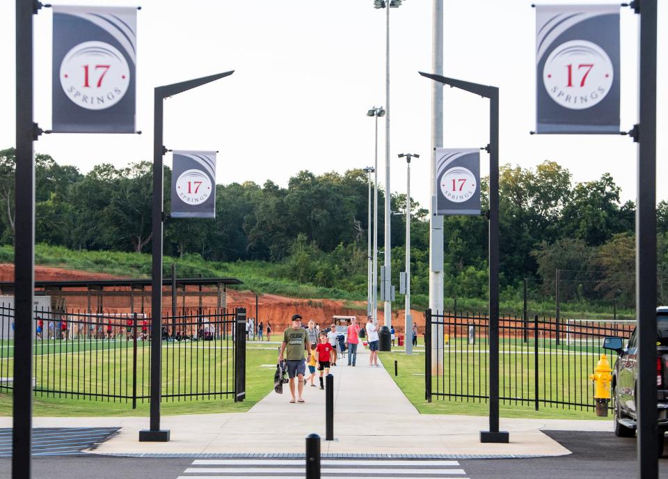 Phase one of the Fields at 17 Springs, a massive sports complex, held is grand opening in Millbrook, Ala., on Tuesday evening August 15, 2023.