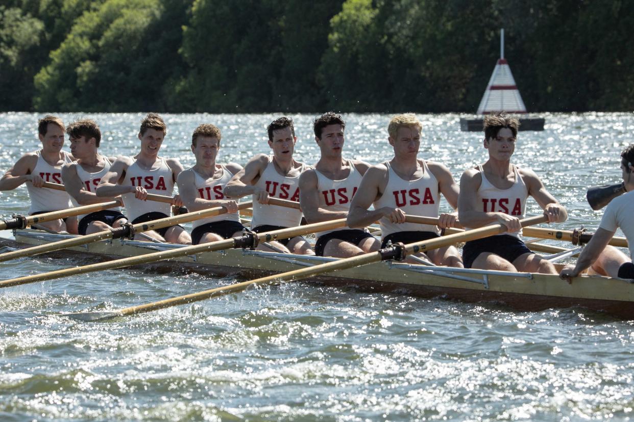 The cast of The Boys in the Boat