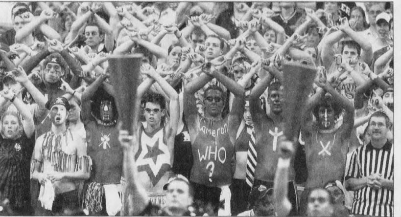 Xavier fans traveled to the Georgia Dome in Atlanta to watch the Musketeers defeat Texas in the Sweet 16 on March 26, 2004.