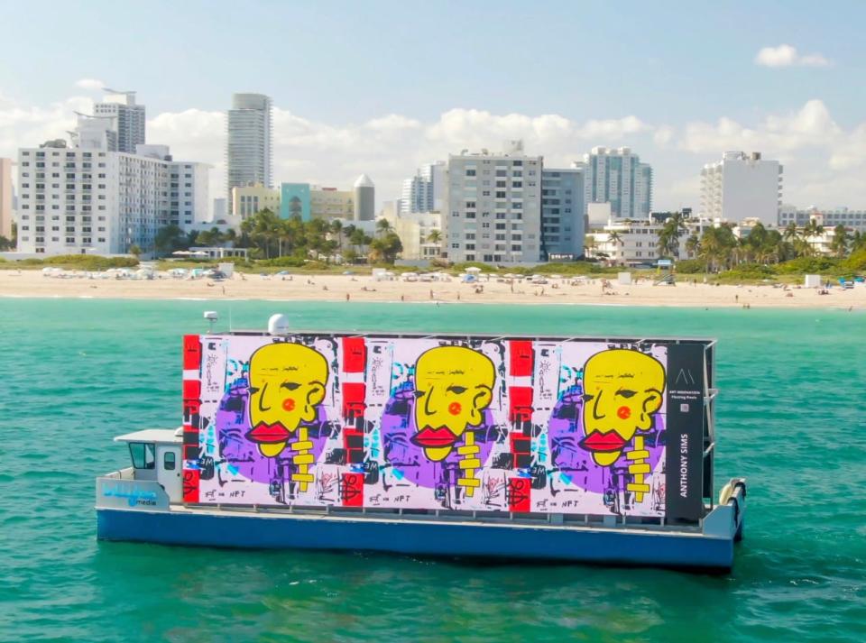 Anthony Sims art mural in Miami