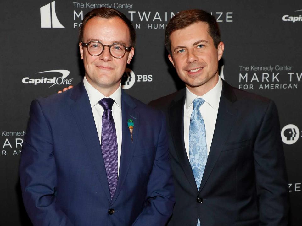 <p>Paul Morigi/Getty</p> Chasten Buttigieg (left) and Pete Buttigieg