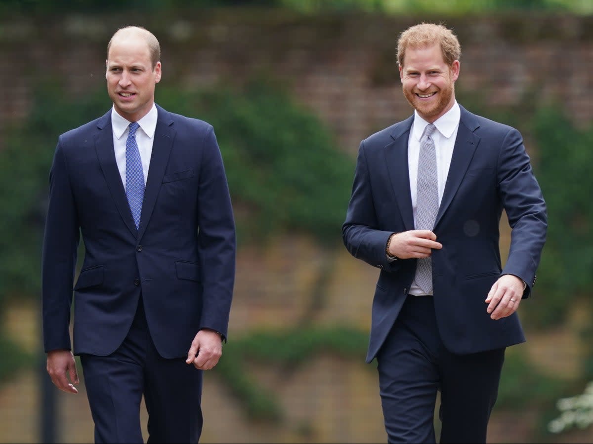 The warring brothers did not meet during Harry’s trip (Getty Images)