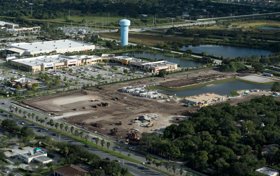 Looking to the southeast on Nov, 5, 2015, construction is under way for a future Chick-fil-A and other businesses on the south side of State Road 60 near Olive Garden in Vero Beach. It is among a lot of construction along State Road 60 between 1999 and 2024.