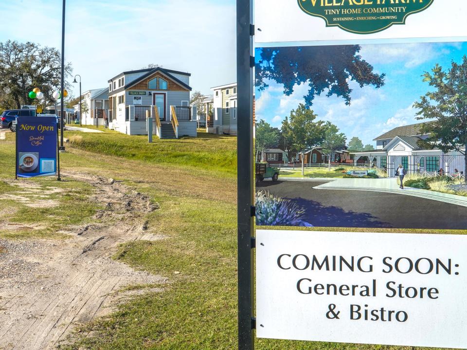 A sign reads: COMING COON: General Store & Bistro