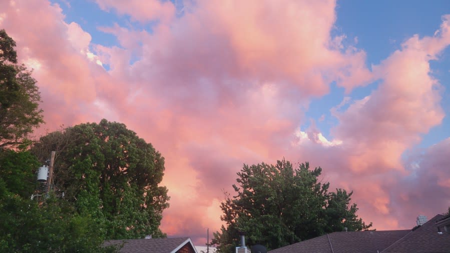Wichita sunset on April 28, 2024 (KSN Photo/Carina Branson)