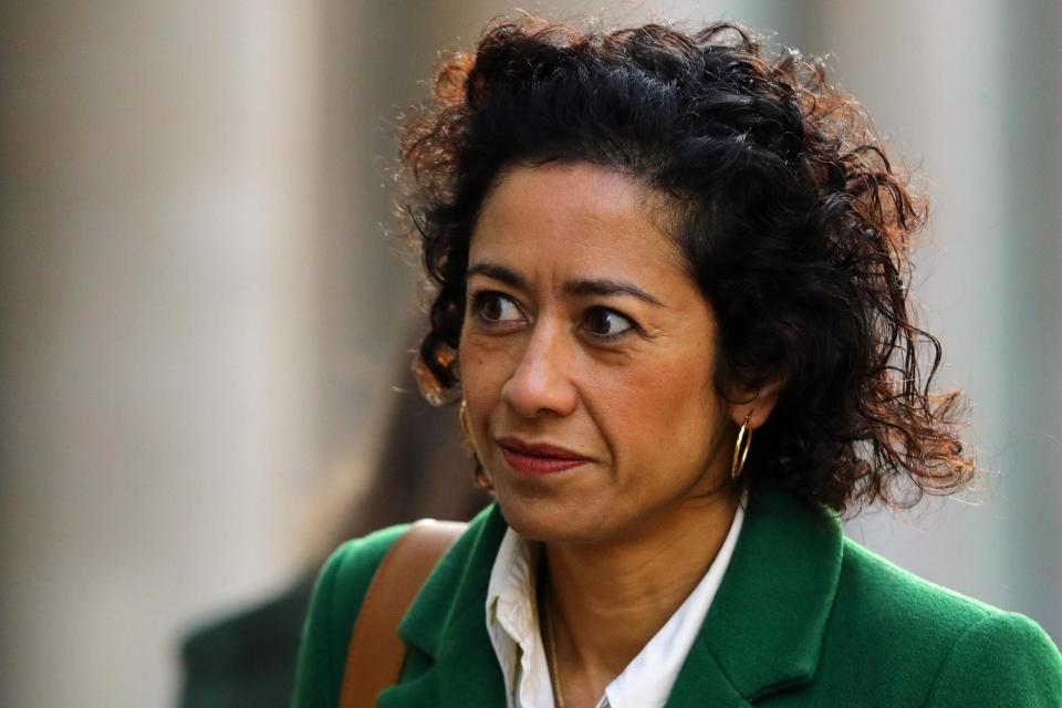 Journalist, writer and broadcaster Samira Ahmed arrives at Central London Employment Tribunal: PA