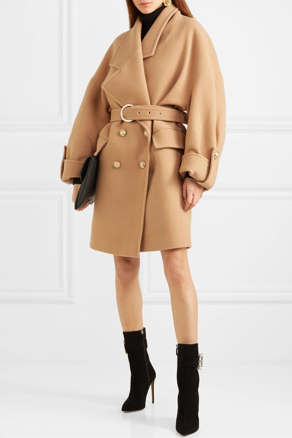 20) Wool and Cashmere-Blend Coat