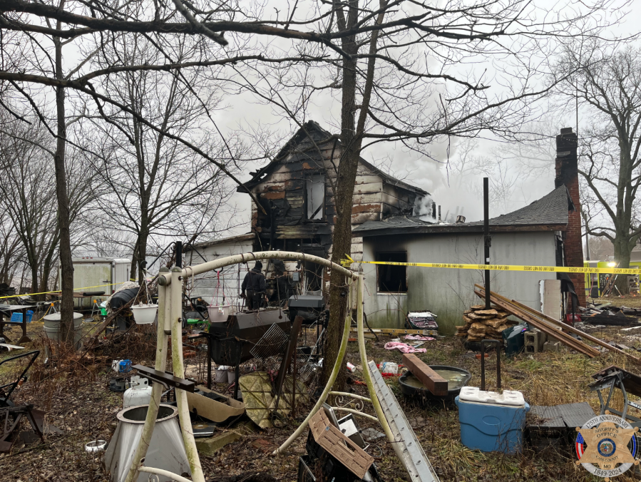A house fire that left one woman dead is under investigation in Harrisonville, Missouri. (Photo Courtesy: Cass County Sheriff’s Office)