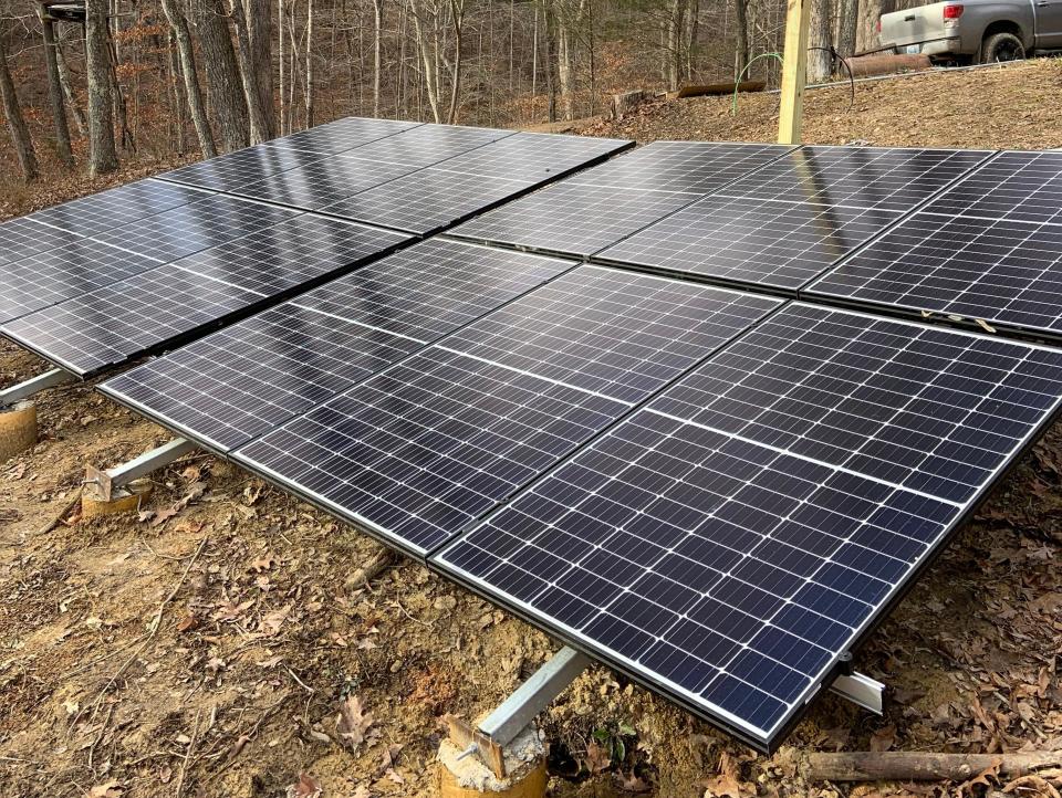 Solar Panels on Allie and Dillon's Kentucky Property