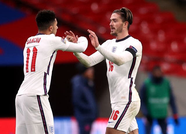 Jadon Sancho and Jack Grelish