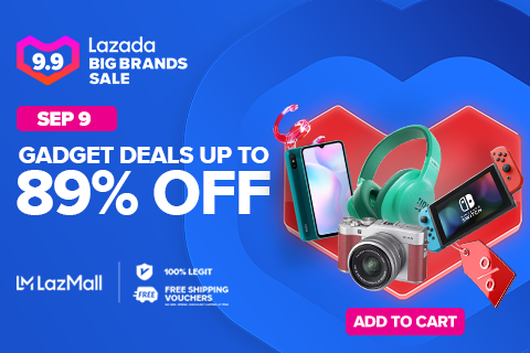 Up to 89% off gadget deals. PHOTO: Lazada