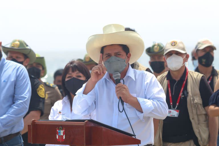 El presidente de Perú, Pedro Castillo 
