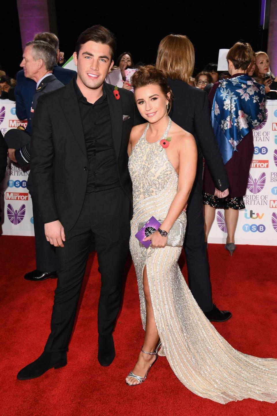 Hitting back: Dani Dyer and Jack Fincham have been plagued by split rumours (Jeff Spicer/Getty)