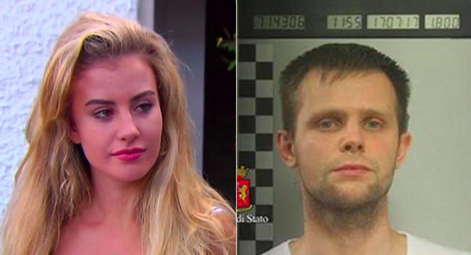 Lukasz Herba (right) has been sentenced to over 16 years for kidnapping British model Chloe Ayling (AP)